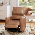 thumbnail image 2 of WhizWax Recliner and Swivel Glider Rocking Chair, brown, 2 of 8