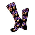 thumbnail image 5 of PuSpu 67 Funny Christmas Polyester, Spandex Socks, Festive Holiday Long Socks for Adults, Multicolor, 5 of 6