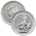 thumbnail image 4 of 16 Count 1/10 Troy Ounce British Britannia - .999 Pure Silver, 4 of 4