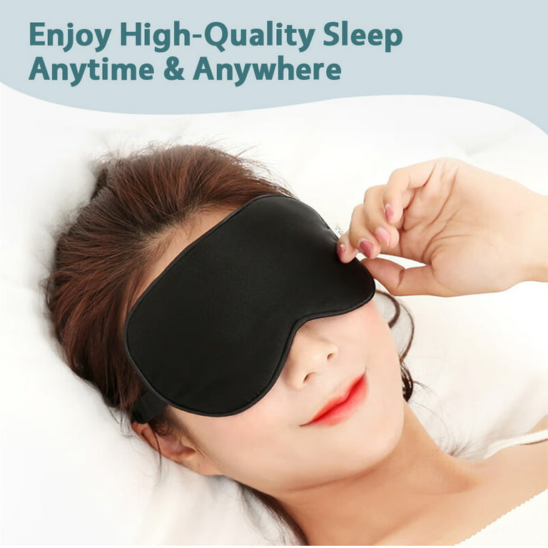 SUPTREE Mulberry Silk Dark Eye Sleep Mask for Women Men Kids Eye Covers for  Sleeping Blind Fold Night Mask 