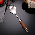 thumbnail image 3 of Cooking SpoonChef Craft SelectWooden handleStainless Steel Basting Spoon Cooking Spoon,304 Large Serving Spoons,Silver/12.9Inch, 3 of 5
