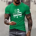 thumbnail image 2 of YANGXINX Men's St. Patrick's Day T Shirts 2026 Shamrock Graphic Print Short Sleeve Crewneck Tops Holiday Casual Stretch Classic Fit Pullover Tees, 2 of 4