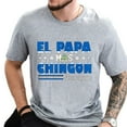 thumbnail image 4 of Men’s Graphic T-Shirt, El Papa Mas Chingon Nicaragua Flag Design, Cotton Crew Neck Tee, Classic Fit, Sizes S–5XL, 4 of 7