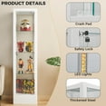 thumbnail image 6 of WOOW DEPOT 63" Heavy Duty Display Cabinet w/ Tempered Glass All Around & RGB LED Light & Lock 4-Tier Curio Cabinet Adjustable Shelves Metal Shelving Unit, 6 of 10
