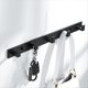 thumbnail image 5 of Herrajes para Baño Gancho para Ropa Perchero de Pared Perchero para Ropa Espacio de Almacenamiento para Toallas Negro, 5 of 6