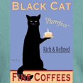 thumbnail image 3 of CafePress - Black Cat Coffee T Shirt - Mens Comfort Colors Shirt, 3 of 5