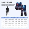 thumbnail image 4 of Sikiie Artistic Moon Rose Mens Pajama Set, Soft Warm Long Sleeve Sleepwear, Cozy Button-Down Pjs for Men-Medium, 4 of 7