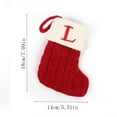 thumbnail image 3 of Tyidzon Personalized Christmas Stockings with Initials L, 7 Inch Mini Christmas Stockings for Christmas Xmas Tree Holiday Fireplace, 3 of 3