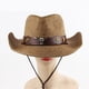 thumbnail image 5 of Sombrero de vaquero de paja, sombreros de vaquero unisex moldeables, sombreros de vaquero, para protección solar Macarena Sombrero de vaquero, 5 of 8