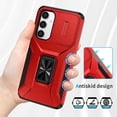 thumbnail image 3 of Funda para GANGXUN Samsung Galaxy S23 FE - Soporte metálico, Función magnética, Rojo, 3 of 5