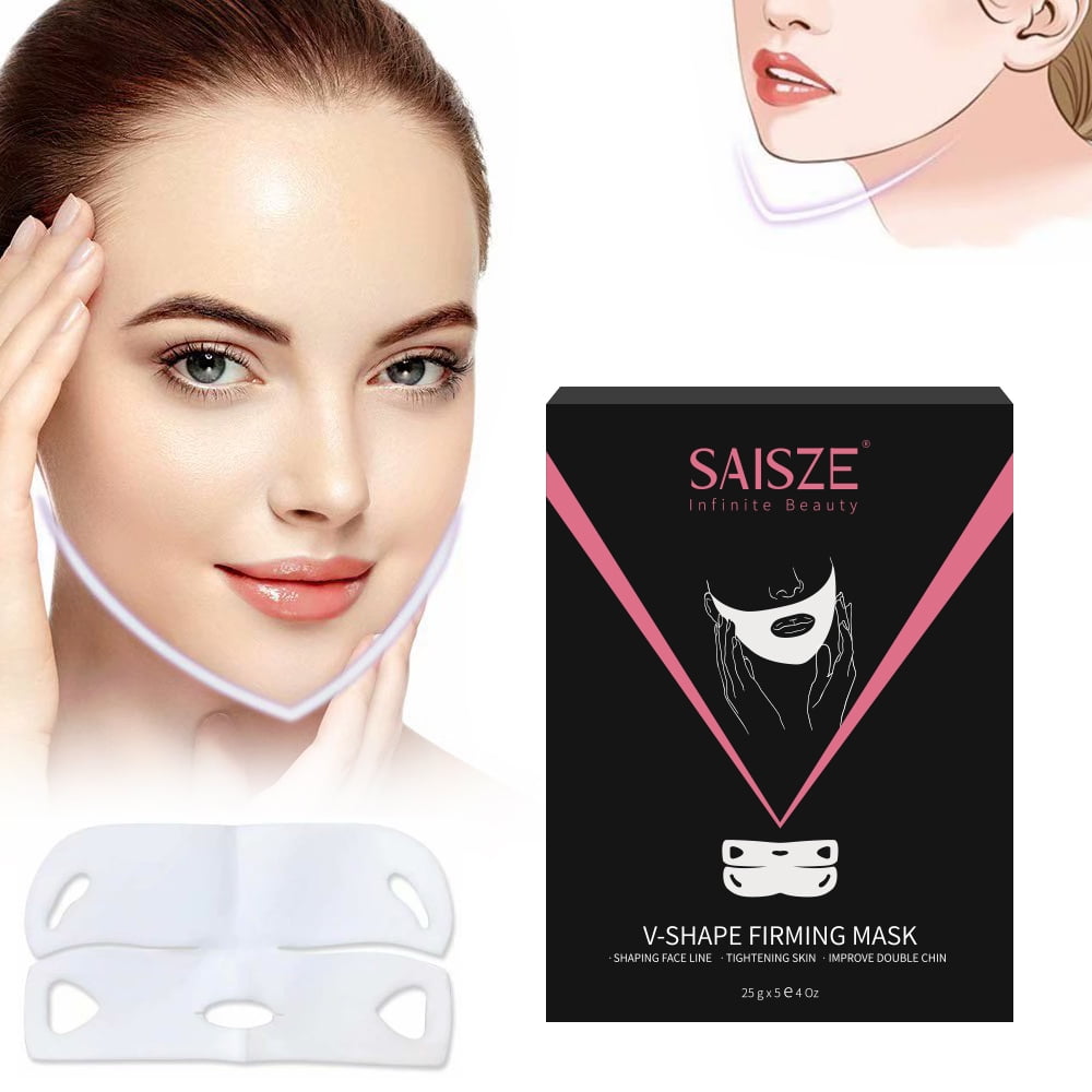 SAISZE V Line Lifting Mask, Face Slimming Strap Double Chin Reducer, V