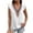 White, variant on Fesfesfes Work Out Tops Women's Summer Casual Tops Solid Color V Neck Short Sleeve Lace Fashion Tops Tshirts Shirts for Women 4(S)