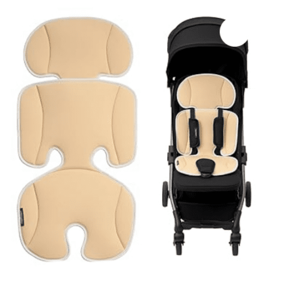 Stroller Cooling Pad | Universal Soft Cooler Pad, Breathable & Adjustable Car Seat Liner | Detachable 2-Piece Cooling Cushion | Fits Strollers, Car Seat, High Chair, Bassinet, Swing