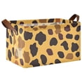 thumbnail image 2 of Ryvnso Leopard Design Storage Bins Large Basket Foldable Cube Toys Organizer with Handles 2 PCs, 2 of 8