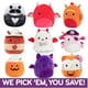 thumbnail image 2 of Peluche Squishmallows Mystery 25 cm 2-Squish 2025 Halloween, 2 of 3