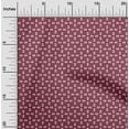 thumbnail image 2 of oneOone Rayon Dark Magenta Fabric Geometric Dress Material Fabric Print Fabric By The Yard 56 Inch Wide, 2 of 4