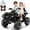 Black, variant on XL 2-Seater 24 Volt Ride on Toys, Joyracer 4WD ATV for Kids, Power Car Wheels with EVA Tires, Remote, Knee Pad, Bluetooth, Black