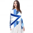 thumbnail image 5 of Flag of Israel Chic Chiffon Hair Scarf for Women - 180*73 (70.86*28.7in) Translucent Silk Wrap - Light and Breathable Fashion Headband Accessory, 5 of 6