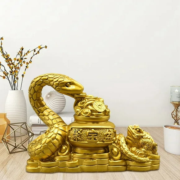 Feng Shui Statue 2025 Year Statue Chinese Year Statue Resin Feng Shui Sculpture Table Collectibles Family Wealth Ornament Christmas