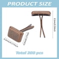 thumbnail image 2 of 200Pcs Paper Fasteners Brads 5x5x9mm Iron Rivets Bronze Mini Square Metal Brads Square Stud RivetsDIY, 2 of 4