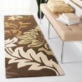 thumbnail image 3 of SAFAVIEH Soho Morgan Floral Wool Area Rug, Brown/Multi, 6' x 6' Round, 3 of 8
