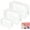 White, variant on 3 Pack Clear Toiletry Bag,TSA Approved Toiletry Bag, Durable Waterproof Travel Bags for Toiletries, Portable Makeup Cosmetic Bag Organizer for Women Men Wash & Makeup Bags (Red,3 Size)