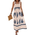 thumbnail image 1 of Vestido PRETTYGARDEN 2025 sin mangas con escote cuadrado y estampado floral M, 1 of 5