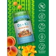 thumbnail image 3 of Vitamin K2 + D3 + Calcium Gummies | 50 Count | Peach Mango Flavor | by Nature's Truth, 3 of 7