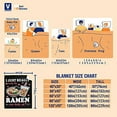 thumbnail image 6 of Ramen Blanket Anime Fleece Throws, Kawaii Gift for Girls Teen Loves Noodles Bubble Tea 50x60 Inches Super Soft Lightweight Flannel Blankets, Suitable for All-Season and Bed Sofa, 6 of 6