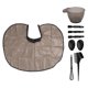 thumbnail image 5 of Hair Dyeing Set with Brush Mixer Earmuffs Color Bowl Bib Hairdressing Clip Hair Coloring, 5 of 5