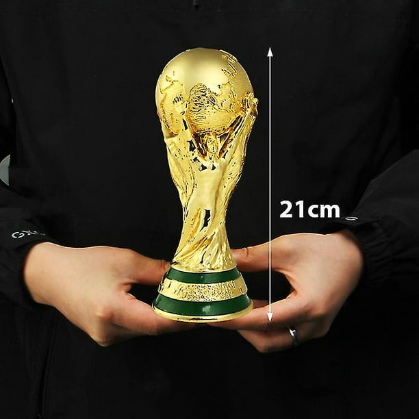 Copa Mundial de fútbol trofeo resina réplica trofeo modelo fútbol ventilador recuerdo regalo