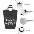 thumbnail image 4 of Picia Travel The World1 Laundry Basket With Handles Laundry Hamper Toys Storage Organizer Foldable Bucket Washing Bin Dirty Clothes Bag For Home Bathroom Bedroom Dorm, 4 of 6