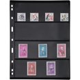 thumbnail image 1 of GHSDFBB Stamp Album Binder Stamp Protect Sleeve Album 10 Black PVC Inside Pages Stamp Pages, for Stamp Pages Collectors-4 Line, 1 of 7