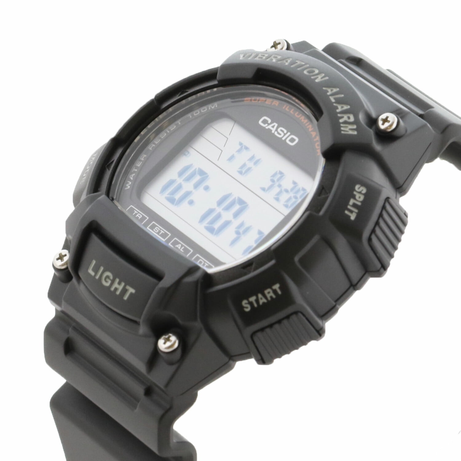 Casio Montre Sport Classique pour Hommes W736H 1A en Resine Noire Quartz Walmart