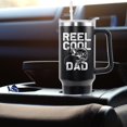 thumbnail image 5 of Fishing Gifts for Dad Reel Cool Dad 40 OZ Tumbler Cup Fathers Day Birthday Christmas Gifts Fishing Coffee Mug with Handle, 5 of 6