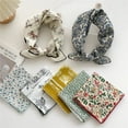 thumbnail image 2 of 55cm Women Cotton Linen Square Scarf Spring Summer Fashion Bandanas Bag Hat Head Hair Shawl Wraps Accessories, 2 of 5