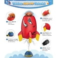 thumbnail image 4 of Outdoor Water Toys Rocket Sprinkler for Kids, Rocket Water Powered Liftoff 3 o12ft Rotate, Summer Backyard Water Play Toys Birthday Gift for Girls Boys Age 3 to10 Years, 4 of 9