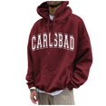 thumbnail image 1 of Men's Loose Printed Hooded Sweatshirt Men's Casual Fashion Sports Sweatshirt XL, 1 of 4