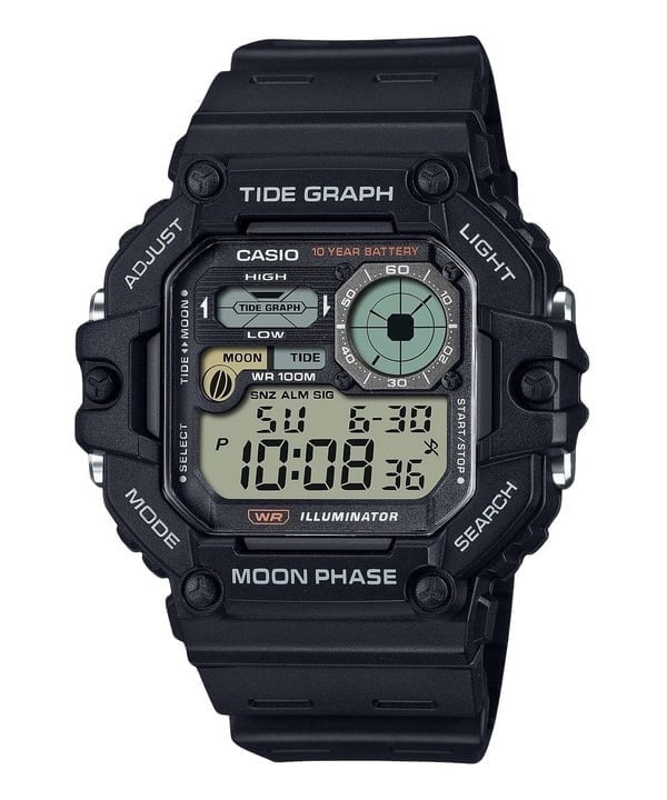 Casio, Sport Digital Atomic Watch, WV58A-1A, 44mm, World Time