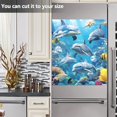 thumbnail image 6 of Dolphins in The Sea Dishwasher Magnet Cover for Washers Fridge Panel Decal 23"W x 26"H Inch, 6 of 6