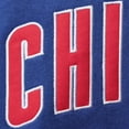 thumbnail image 3 of Youth Royal Chicago Cubs Team Wordmark Full-Zip Hoodie, 3 of 4