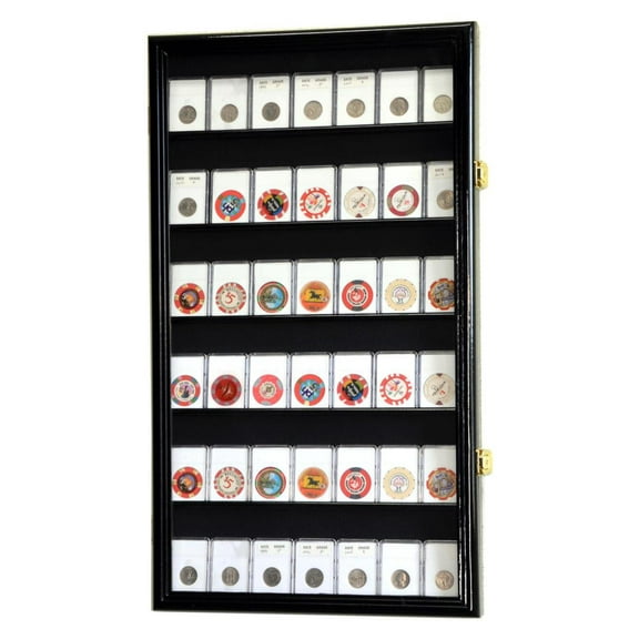 42 Collector NGC PCGS ICG Coin Slab Display Case Cabinet