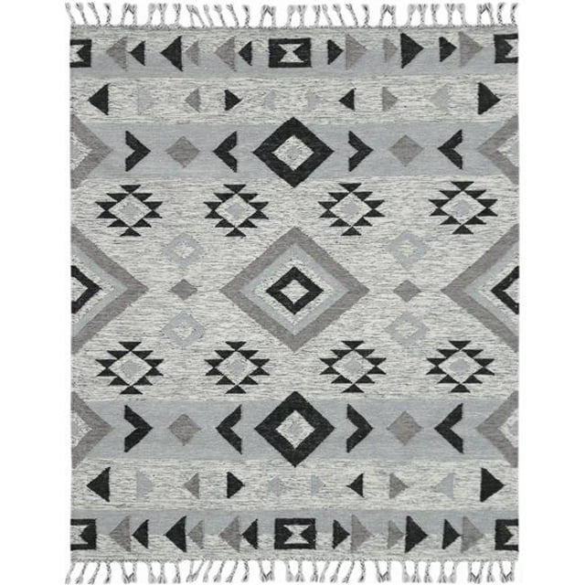 Amer Rug ARI30810 8 x 10 ft. Artifacts 3 Flat-Weave Area Rug - Silver