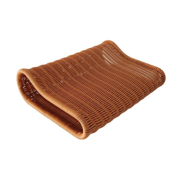 amagogo Hand-woven rattan cushion, breathable and with an airy structure. Rounded edges. L