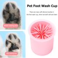 thumbnail image 3 of Limpiador de patas sucias para perros y gatos, taza para mascotas, cachorros, gatitos, cubo para lavar los pies (rosa) Tmvgtek Oficina Multiescena Multifunción, 3 of 9