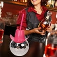 thumbnail image 5 of Homelife 600ml Drinking Cup Food Grade Shiny Cowboy Hat Design 20oz Nightclub Bar Party Disco Ball Cup with Straw Household Supplies, 5 of 13