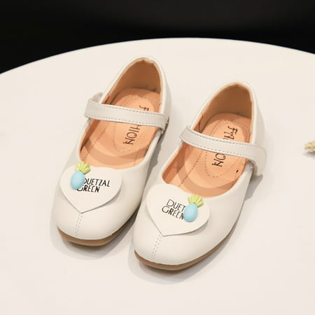 

Cathalem Girls Shoes Youth Size 3 Shoes Princess Children Heart Fruit Shallow Single Baby Baby Walking Shoes Squeaking Shoes Beige 15