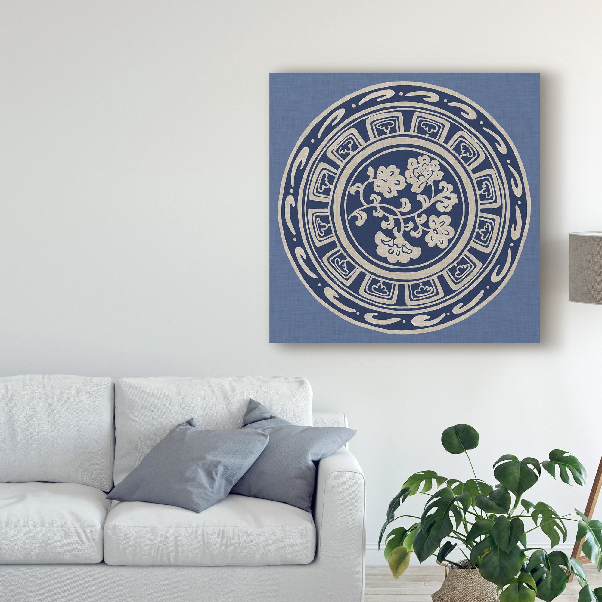 Trademark Fine Art 'Indigo Earthenware III' Canvas Art by Chariklia Zarris