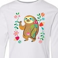 thumbnail image 4 of Inktastic Sloth Cute for Girls Long Sleeve Youth T-Shirt, 4 of 5
