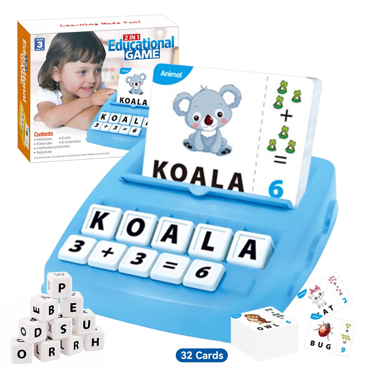 Hot Alphabet Flash Cards Letter Picture Word Recognition Kids Education Toy WE 